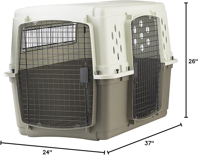 Pet Lodge® Two Door Dog Crate | Designed for Air Transport | Side Door Dog Kennel | Great for Pets Up to 70 lbs | Large