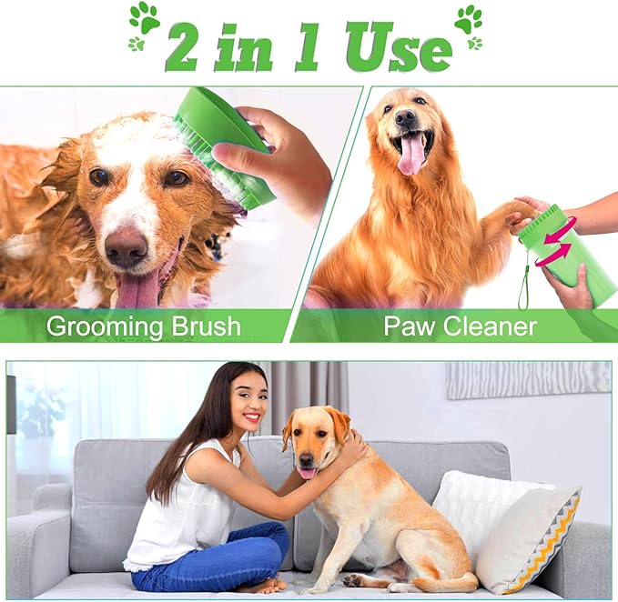 Dog Paw Washer - Extra Large Foot Cleaner and Scrubber for Big Breed Dogs