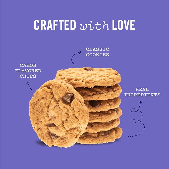 Three Dog Bakery Cookies with Carob Flavored Chips, Premium Treats for Dogs, 13 Ounce Package, 6-Pack