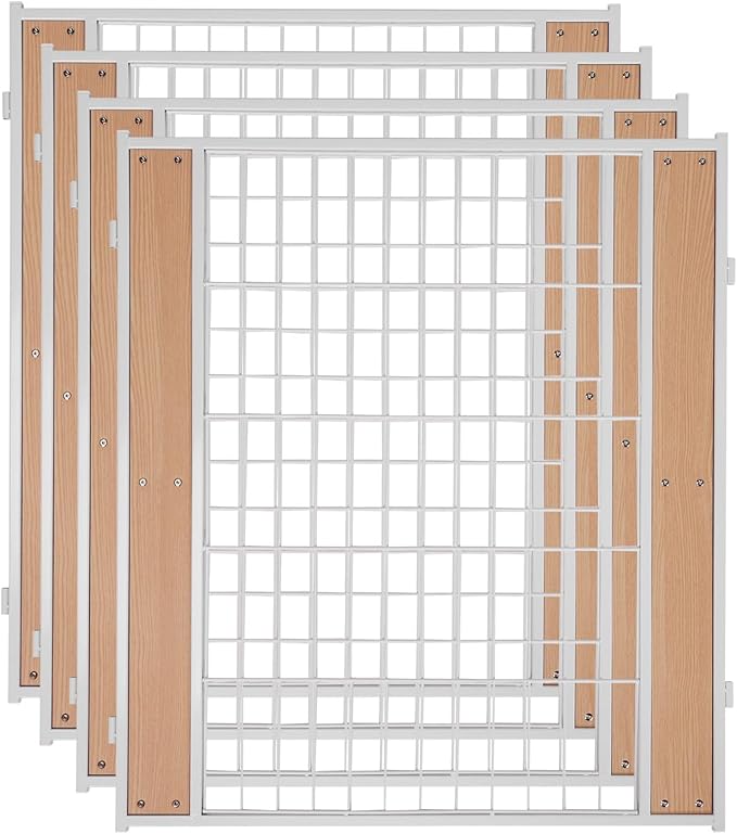 Heavy Duty Dog Playpen 32 Inch Height - Indoor Outdoor Pet Fence Enclosure for Medium and Small Dogs - Foldable Puppy Exercise Pen for Indoor and RV Camping or Yard