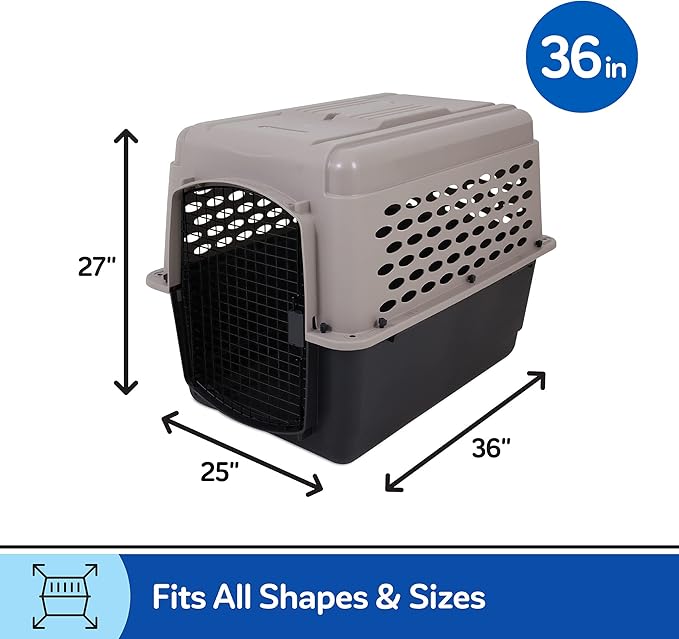 Petmate Vari Kennel (32") and Kennel Travel Kit for Pets