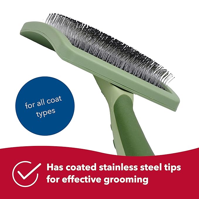 Coastal Pet Safari Curved Firm Slicker Brush - For Dog Grooming and Detangling All Hair Types - 6.5" x 3.06"