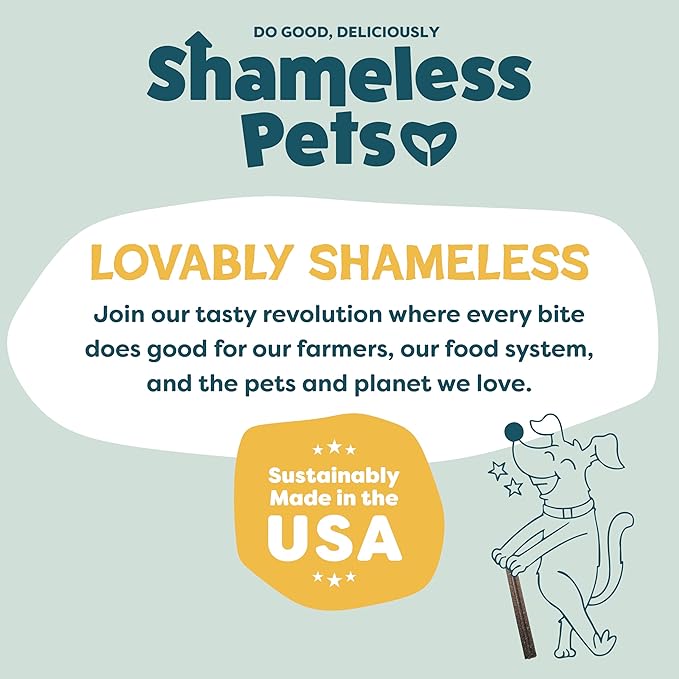 Shameless Pets Banana Bone-Anza Dental Treats for Dogs - Dental Sticks with Hip & Joint Support for Teeth Cleaning & Fresh Breath - Grain, Corn & Soy Free (32 Sticks)
