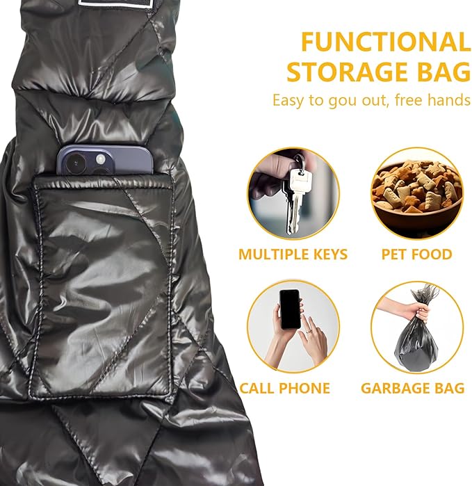 Cat and Dog Sling,Hands-Free Pet Carrier for Puppies,Dog Slings for Small Dogs for Small Pets,Windproof,Warm and Comfortable