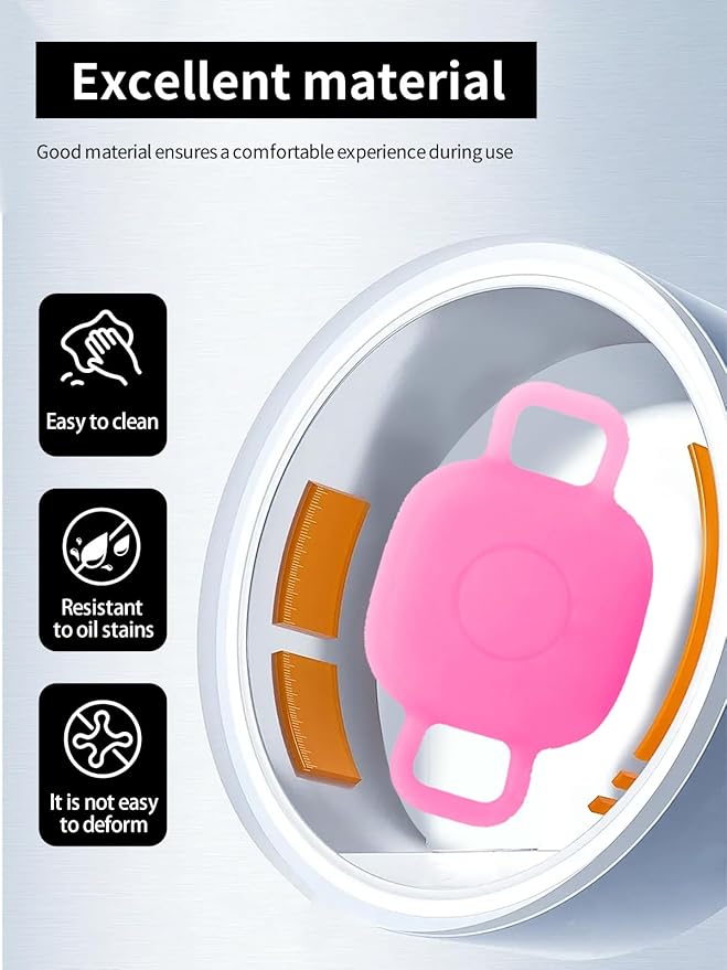 Case for Tile by Life360 Mate (2024) Bluetooth Tracker for Dog, Cat, Pets, Soft Silicone Protective Portable Scratch Shock Resistant,1 Luminous Pink+1 Luminous Blue.