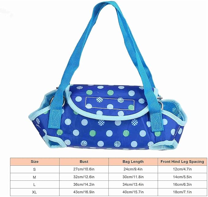 Dog Sling,Dog Sling Carrier for Small Dogs,Soft and Comfortable Can Take Cats and Dogs Out for a Walk,2-In-1design, Can be Carried on The Back or in The Hand,M