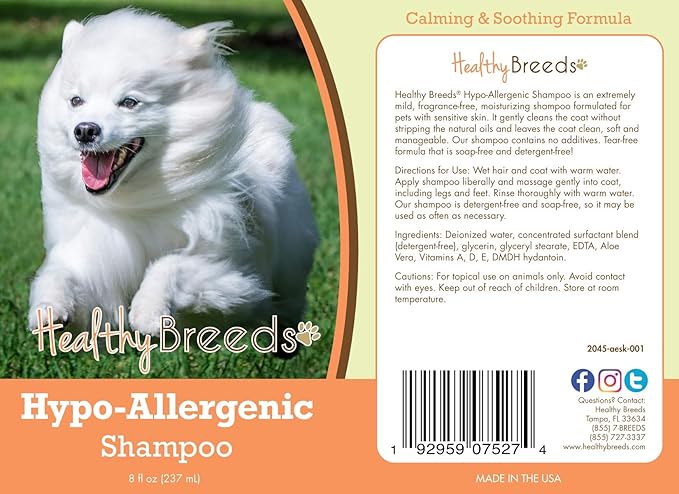 Healthy Breeds American Eskimo Dog Hypo-Allergenic Shampoo 8 oz