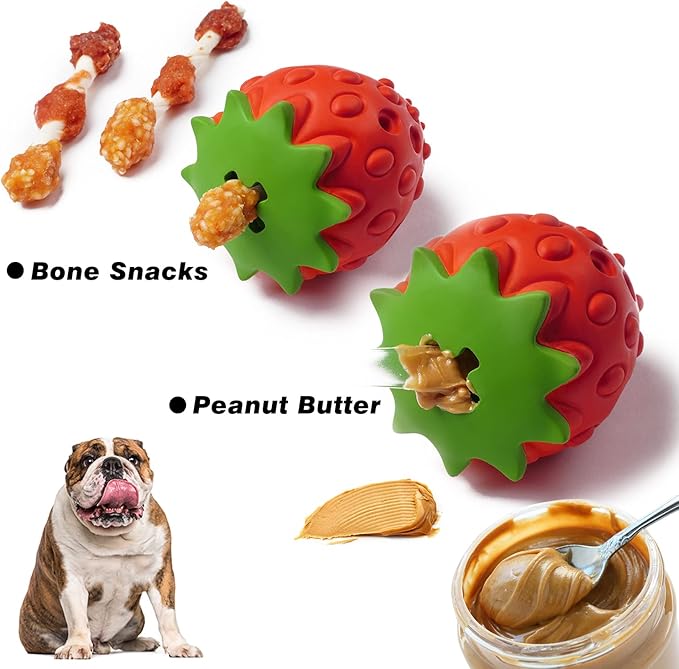 MewaJump Dog Puzzle Toys, Rubber Dog Chew Toys,Treat Food Dispensing Dog Toys for Teeth Cleaning, Dog Ball Toy, Interactive Dog Enrichment Toys for Puppy, Small, Medium, Large Dogs