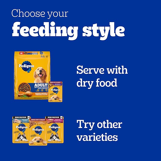 Pedigree Choice Cuts In Gravy Dog Food 48-Count Variety Pack, 3.5 oz Pouches