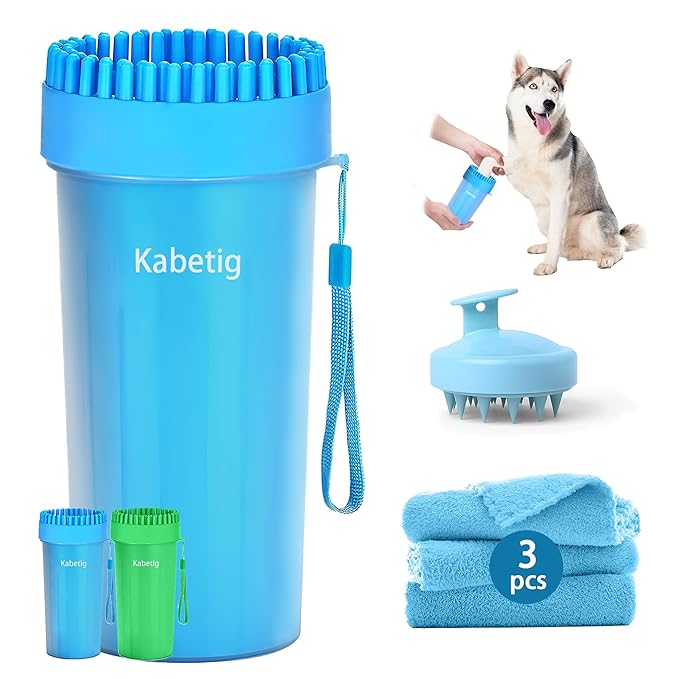 Large/Extra Large Dog Paw Washer for Dogs - Big Pet Foot Cleaner Cup with L/XL Size for Larger Breeds