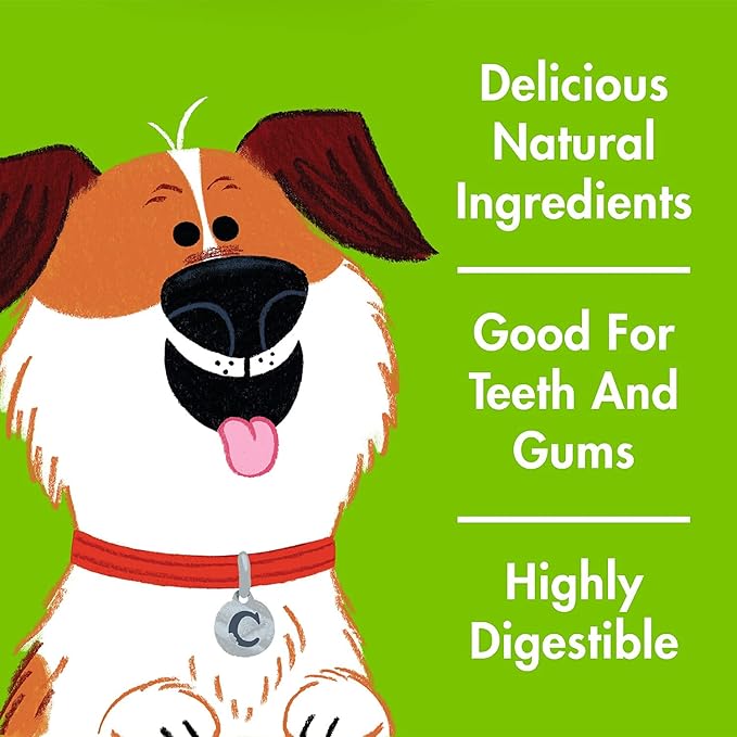 Chewsday Small Cinnamon Clean Daily Dental Dog Chews, Made in The USA, Natural Highly-Digestible Oral Health Treats for Healthy Gums and Teeth - 28 Count