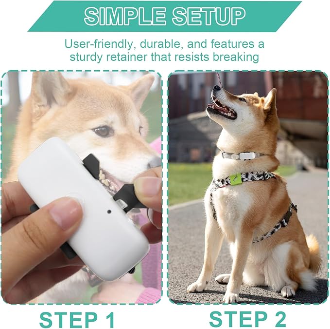 4Pcs Dog GPS Trackers Rubber Clip Compatible with Tractive GPS, Soft Pet Location Trackers Clips, Replacement Rubber Attachment Clips for Pet