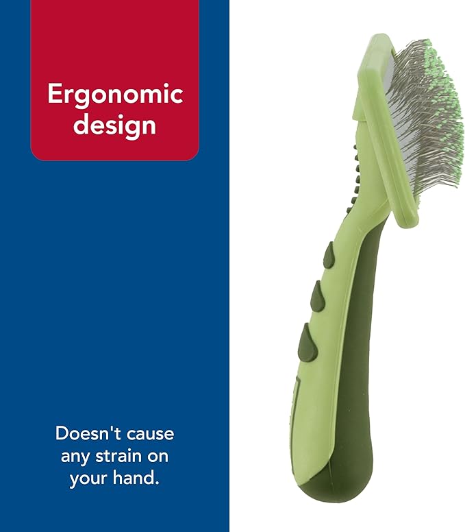 Coastal Pet Safari Dog Soft Slicker Brush - Dog Grooming Brush for Shedding - for Dogs with Short, Medium and Long Hair - Large - 6.75" x 4.375"