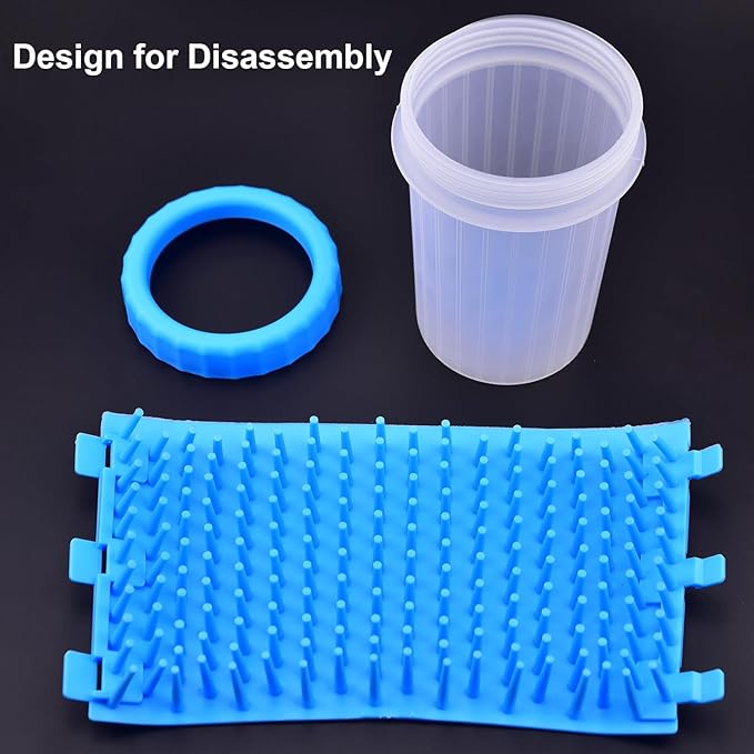 Dog Paw Cleaner for Medium and Large Breeds - Foot Washer Cup, Fast Clean Pet Essentials, Gift for Dog Owners
