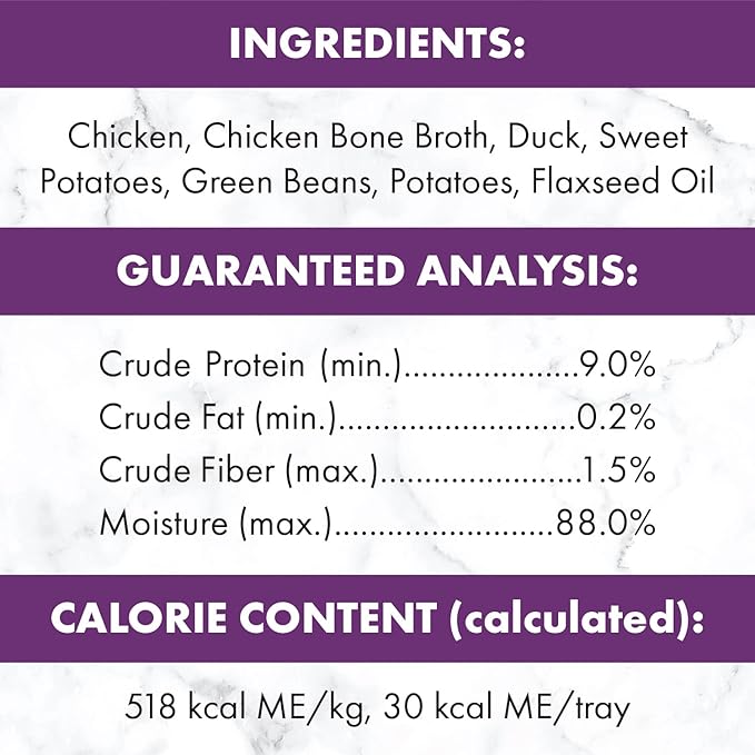 Nutro So Simple Meal Complement Wet Dog Food Chicken and Chicken & Duck Recipes in Bone Broth 10-Count Variety Pack, 2 oz. Tubs
