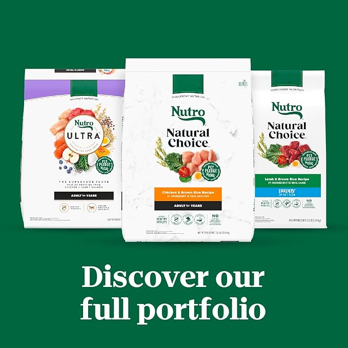 Nutro Natural Choice Small Bites Adult Dry Dog Food, Salmon & Brown Rice Recipe, 28 lb. Bag