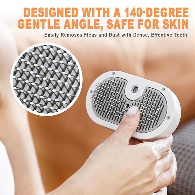 FURGO Cat Steam Brush for Shedding,3 in 1 Steam Pet Brush for Cats & Dogs, Efficient Hair Removal & Cleaning, Pet Hair Removal Tool Suitable for All Pet Fur Types