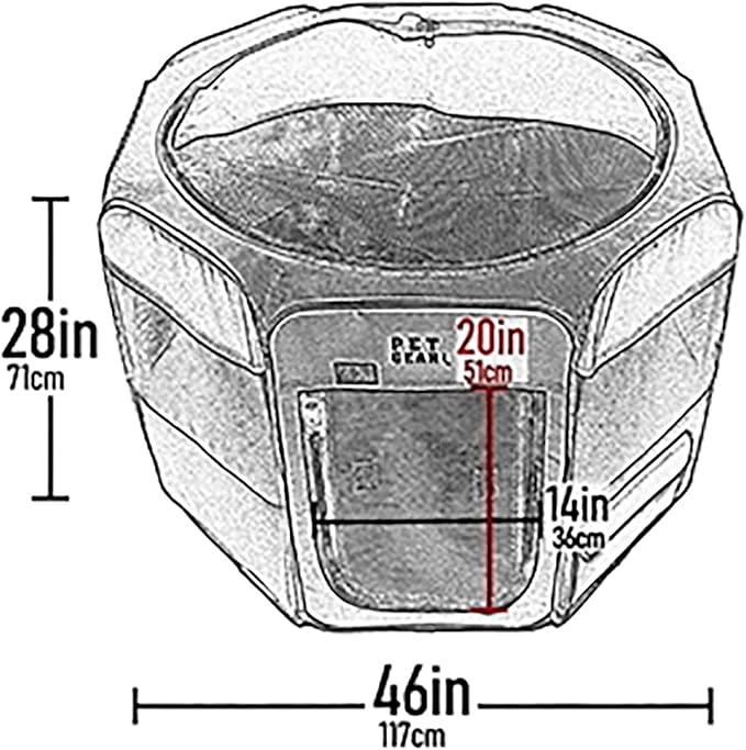 Pet Gear Travel Lite Portable Play Pen/Soft Crate with Removable Shade Top for Dogs/Cats/Rabbits, Easy-Fold + Built-in Stay Fold Band, Durable 600D Fabric, Indoor/Outdoor