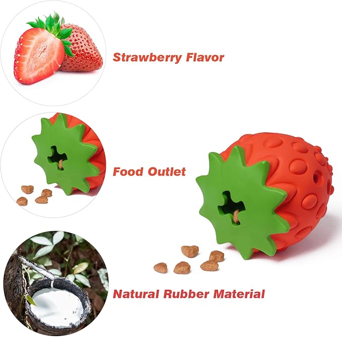 MewaJump Dog Puzzle Toys, Rubber Dog Chew Toys,Treat Food Dispensing Dog Toys for Teeth Cleaning, Dog Ball Toy, Interactive Dog Enrichment Toys for Puppy, Small, Medium, Large Dogs