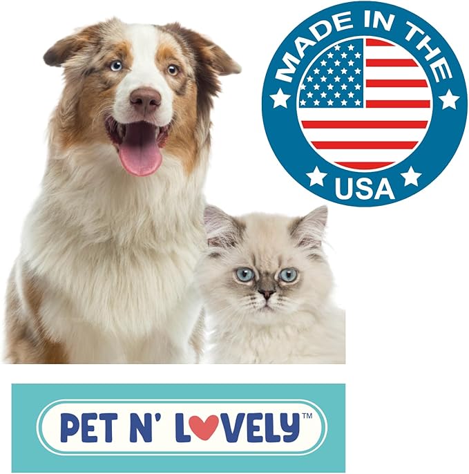 Pet N' Lovely Calming Care PET Shampoo | Cleans and Conditions | for Dogs and Cats | Lavender and Tea Tree | Fresh Calming Scent | Deep Cleans | 12 Fl. Oz., Clear