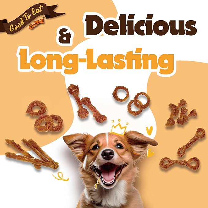 Gootoe Turkey Tendon Dog Treats, Braid (M) 1 lb, 100% USA Sourced Turkey, Natural Snack, Premium Puppy Chews, Hypoallergenic, Rawhide Free, Reseal Value Bag, Size for Medium Dogs