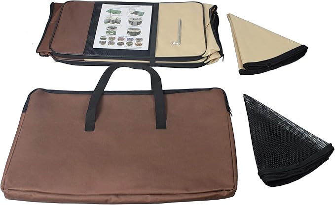 EliteField 2-Door Soft Pet Playpen (2 Year Warranty), Exercise Pen, Multiple Sizes and Colors Available for Dogs, Cats and Other Pets (30" x 30" x 20"H, Brown+Beige)