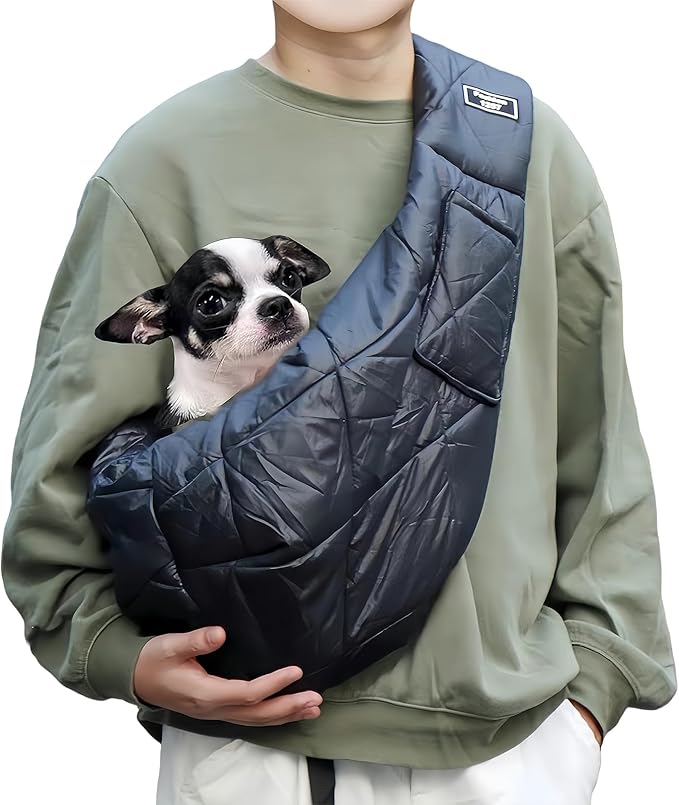 Cat and Dog Sling,Hands-Free Pet Carrier for Puppies,Dog Slings for Small Dogs for Small Pets,Windproof,Warm and Comfortable