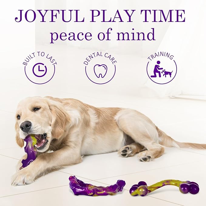 Tough Dog Toys for Aggressive Chewers 3 Pack Chew Toys for Large Dogs, Indestructible Dog Toy for Aggressive Chewers Large Breed, Dog Toys to Keep Them Busy