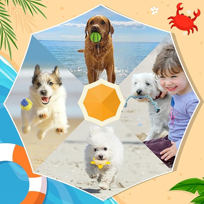 Zeaxuie 9 Pack Luxury Puppy Toys for Teething Small Dogs, Dog Toys with Cute Squeaky Puppy Chew Toys, Treat Ball and More Rope Toys