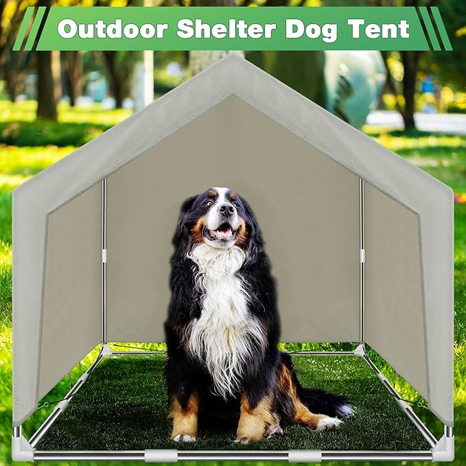 Dog Shade Shelter Outdoor Large Tent Dog House for Large Dogs, Outdoor Dog Tent, Outside Sun Rain Canopy Pet House for Cats, Rabbits and Other Pets.