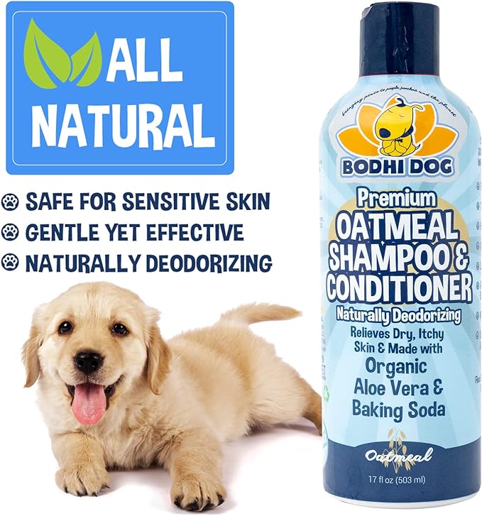Bodhi Dog Oatmeal Shampoo 17oz + Sugar Cookie Cologne 4oz Bundle