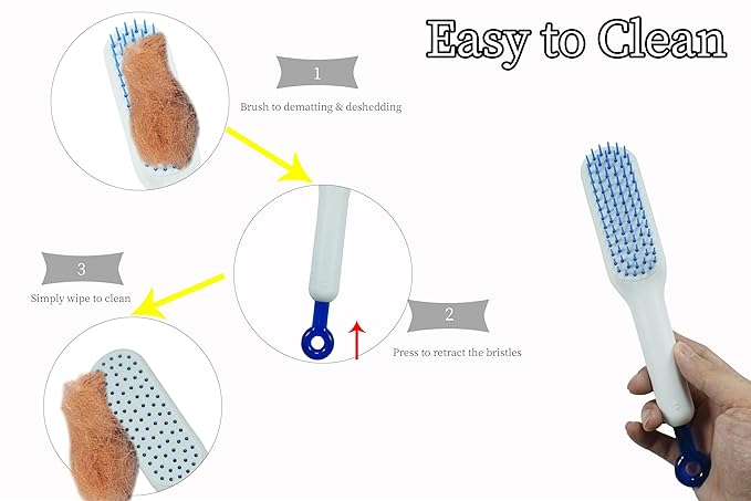 Stretchable Puppy Brush , Soft Dog Brush - Gentle Grooming Brush for Small Dogs, Perfect for Yorkie, Shih Tzu, Maltipoo ,Dog Hair Remover Brush (White)