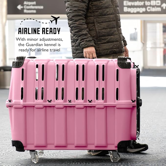 Mammoth Guardian Dog Kennel - Pink Shock