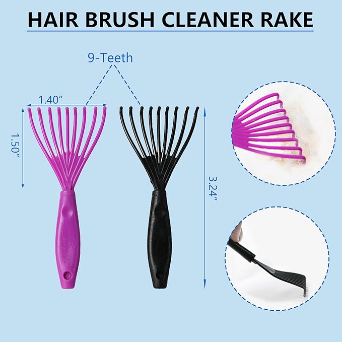 Extra Long Pin Slicker Brush for Large Dogs, Remove Loose Fur and Tangles; Dog Undercoat Rake for Shedding, 5-in-1 Dog Grooming Brush for Long Haired Dogs&Cats