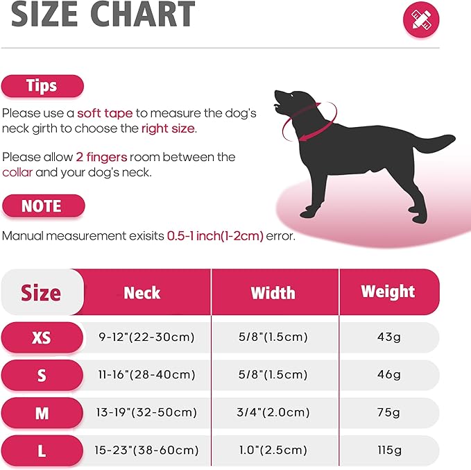 Dog Collar with Bow for Small Medium Large Dogs, Cute Bling Dog Bow Tie Collar with Metal Buckle, Soft & Durable for Large Dogs Walking (Dark Pink, L)
