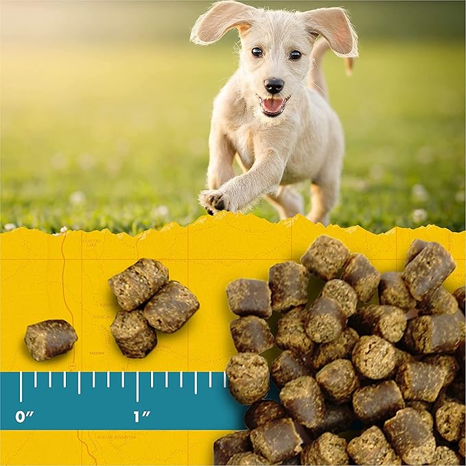 (4 Pack) Zuke Puppy Naturals Training Dog Treats Crafted in The USA, Salmon and Lamb 5oz with 10ct Pet Wipes 5 Piece Set