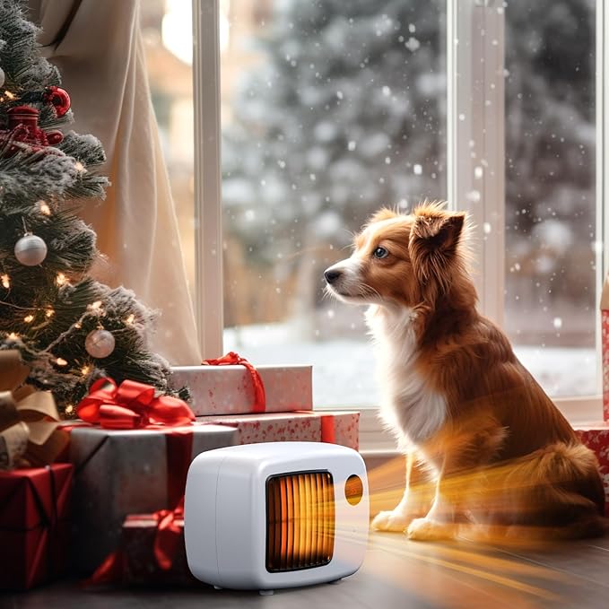 Unique Design 600W/300W Dog House Heater with Thermostat, Pet Heater for Outside Winter Insulated House 6 Ft Anti Chew Cord, Safe Heated Outdoor & Won't Burn Pets, Indoor Electric Pet Kennel Heater