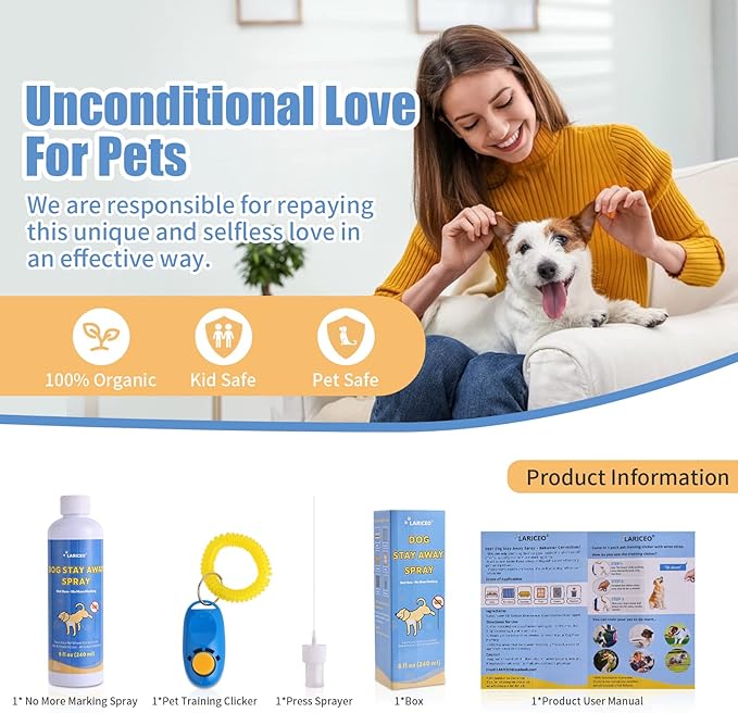 8oz Not Here Dog Spray for Dogs to Stop Peeing, Dog Stay Away Here No More Pee, Pet No More Marking for Indoors & Outdoor Use