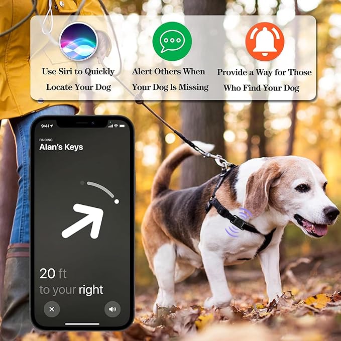 Airtag Dog Collar Holder 2 Pack Waterproof Airtag Holder for Dog Cat Collars Silicone Full Body Covered Airtag Case GPS Track Your Pet Durable & Lightweight Airtag Collar Holder