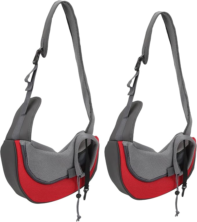 Pet Dog Sling Carrier Portable Wearresistant Puppy Carrier Bag with Breathable Mesh Pet Carry Bag for Dogs Suitable for Traveling Outdoor Adjustable Strap