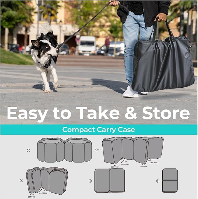 2-in-1 Cat Playpen, 72''Pop Up Dog Pet Playpen for Indoor Outdoor Cats Enclosed, Portable Pet Playpen, Kitten Puppy Foldable Play Pen Cat Dog Tent Crate Cage Kennel(No Divider, Unified Space)