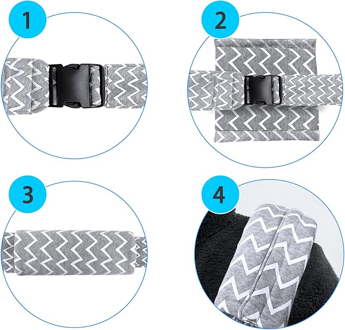 Kanemc Cat Wrap Carrier Small Dog Sling, Puppy Pouch Chest Bag Soft Shoulder Pad Bottom Support, Fits 12Lbs Short Dog 16Lbs Cats Pets, Grey Wave Carriers