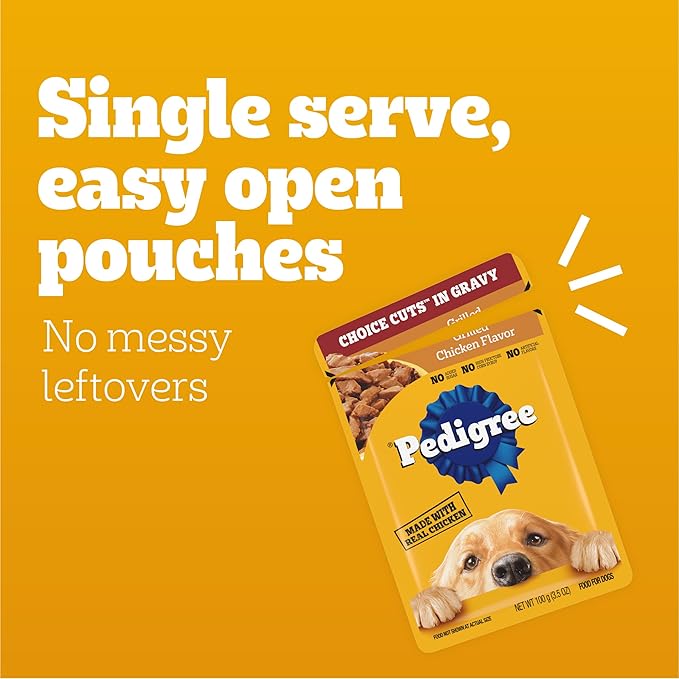 Pedigree Choice Cuts in Gravy Adult Soft Wet Dog Food 30-Count Variety Pack, 3.5 oz. Pouches