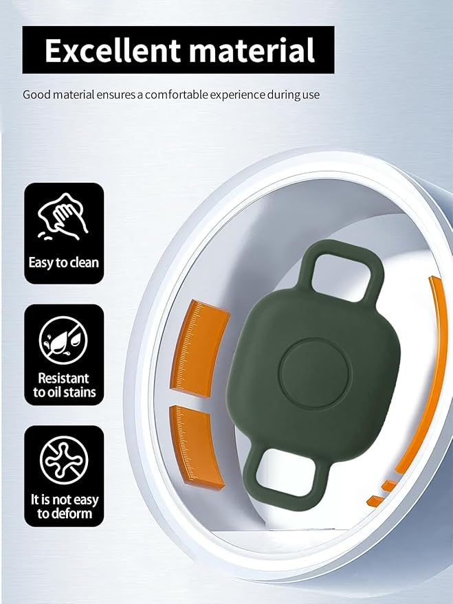 Case for Tile by Life360 Mate (2024) Bluetooth Tracker for Dog, Cat, Pets, Soft Silicone Protective Portable Scratch Shock Resistant,1 Wine Red+1 Green.