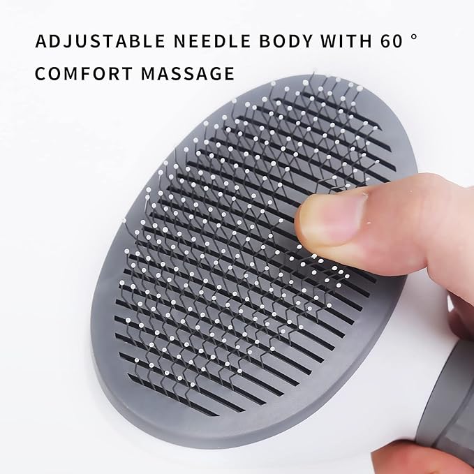 Gray Deshedding Brush, Grey