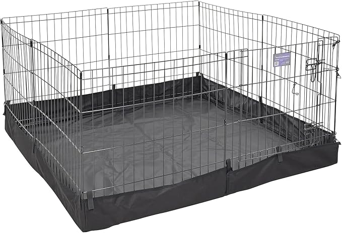 MidWest Homes for Pets Square Exercise Pen Fabric Mesh Bottom