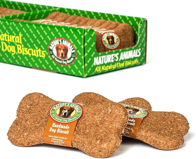 Nature's Animals Original Bakery Biscuits, All Natural Dog Treats, 24 Count