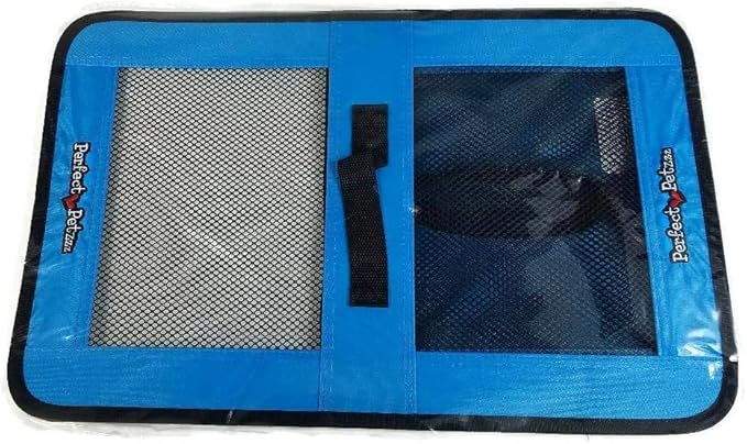 Tote for Lifelike Stuffed Interactive Pet Dogs and Cats, Nylon and Mesh Carrier for Pet Animals,Zippered Carrying Case Accessory-Blue