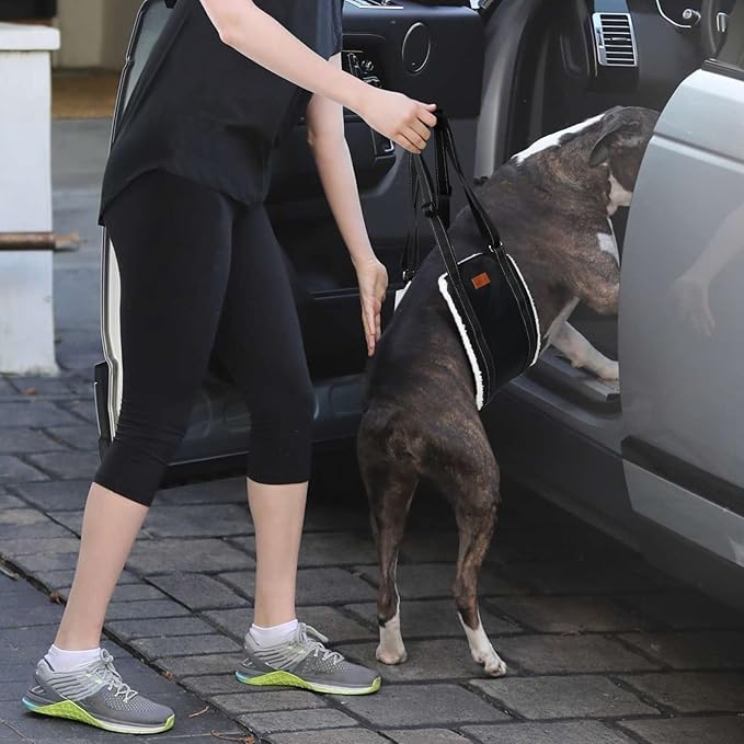 LOOBANI Portable Dog Sling for Back Legs, Hip Support Harness to Help Lift Dogs Rear for Canine Aid and Old K9 Cruciate Ligament Rehabilitation