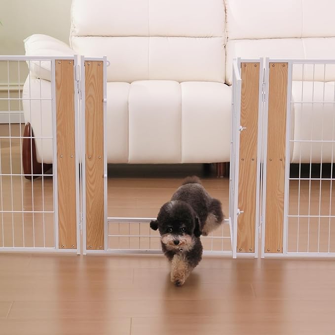 Heavy Duty Dog Playpen 32 Inch Height - Indoor Outdoor Pet Fence Enclosure for Medium and Small Dogs - Foldable Puppy Exercise Pen for Indoor and RV Camping or Yard